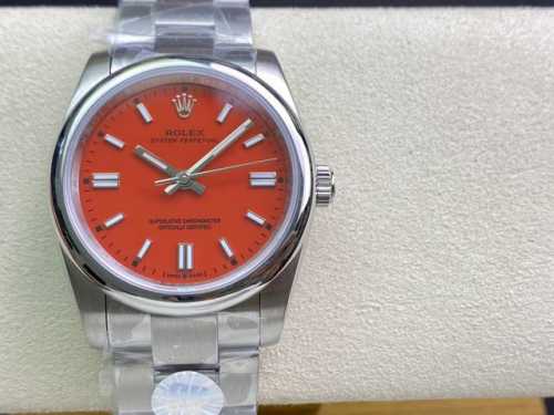SK厂 劳力士Rolex 蚝式恒动型36mm 直径 36mm 机芯 搭载全自动机械机芯 圈口 光圈 镜面 防刮蓝宝石玻璃镜面 材质 进口316L精钢表壳 表带