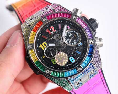 白壳 金壳 圈口钻同价 满钻 同价 Zf 最新款新面出货 宇舶 恒宝 Hublot 英勇无畏，拳拳出击，简称“Hub”“恒宝”，Bigbang大爆炸元素材料计时 - 点击图像关闭