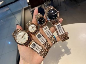 白壳 ，枚金 浪琴-Longines 索伊米亚系列 经典情侣对表，拱形玻璃镜面 316精钢表带，搭载进口石英机芯，尺寸：男40Mm 女33Mm，厚度12Mm，经