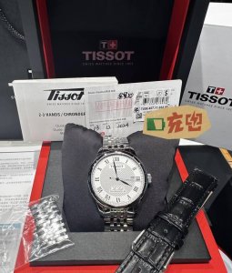 原单品质 Tissot 天梭 型号：T006.407.11.033 力洛克系列 钢带黑面数字机械男装瑞士 2824机芯 蓝宝石玻璃 316精钢，表盘直径39.5