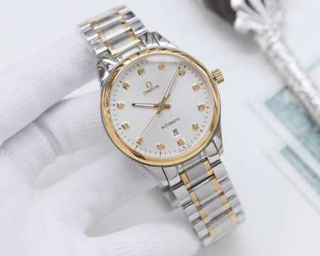 金白同价：皮带 钢带 品牌：欧米茄-Omega 类型：男士腕表 壳套：顶级版316精钢l 表带：316L精钢表带 机芯：日本西铁城机械机芯 镜面：矿物质防刮镜面 - 点击图像关闭