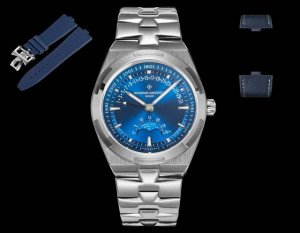 到货！新品 江诗丹顿 Vc Vacheron Constantin 经典之美品鉴江诗丹顿 纵横四海系列 众横四海系列 逆跳日历款腕表 型号4000V 210A-