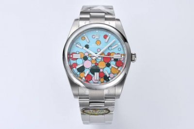 泡泡面 41Mm蚝式恒动124300 3230机芯出货 本次41Mm恒动搭载机芯 完全一比一开模 随后附上真假对比 所有配件相似度极高,泡泡面购买原装一比一开模