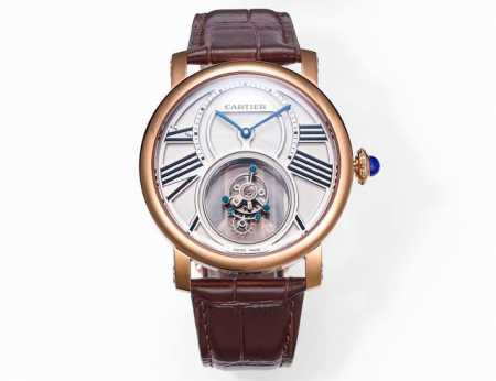 V2版 卡地亚 Cartier Ap10 1.陀飞轮颜色电镀白色，对版原装 2.客套比一代薄约1Mm 卡地亚双重神秘悬浮陀飞轮 卡地亚制表大师采用一枚经防眩处理 - 点击图像关闭