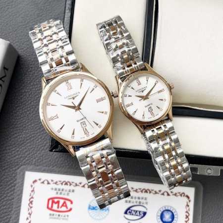 白壳 金壳 钢带+20浪琴-Longines 精品情侣腕表 经典三针设计 尊贵大气 绅士风范 卓越品质 热卖全城 采用进口石英机芯 顶级316精钢表壳 进口小牛 - 点击图像关闭