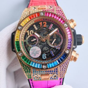 光圈：白壳 玫壳 圈口带钻： 玫白同价 满钻： 玫白同价 Zf 最新款新面出货 宇舶 恒宝 Hublot 英勇无畏，拳拳出击，简称“Hub”“恒宝”，Bigba