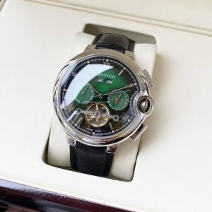白590 金790【全新风格 经典热卖】卡地亚-Cartier 男士腕表 全自动机械机芯 矿物强化玻璃 316L精钢表壳 真皮表带 时尚休闲 商务必备 尺寸:直