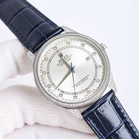 Sj出品 金银同价 劳力士 Rolex L39 精品全满钻男士腕表，经典大三针设计，尊贵大气，绅士风范，卓越品质，热卖全城。 采用进口原装进口全新机自动82S5 - 点击图像关闭