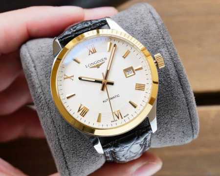 金+20浪琴-Longines 精品男士腕表经典大三针设计，尊贵大气，绅士风范，卓越品质，热卖全城。采用全自动机械机芯，316精钢表壳表带 真牛皮表带，矿物质超 - 点击图像关闭
