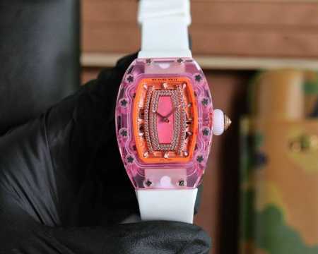 理查德米勒 Richard Mille最新推出Ladies Rm07-02Pink Lady Sapphire，腕表结合了女姓化的外观和先进的技术含量。需要进行 - 点击图像关闭