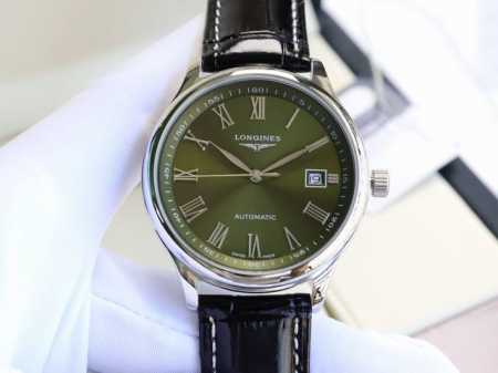 浪琴-Longines 名匠系列 再次升级版本 多次反复修缮至完美 极致严格的质量保证。确保采用原版式抛光和拉丝工艺，高硬度水晶镜面，更加透彻明亮，文字，典雅的 - 点击图像关闭