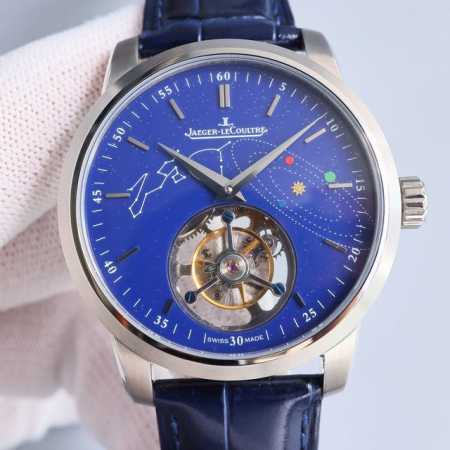 真陀飞轮 金白同价 积家master Ultra Thin Tourbillon陀飞轮大师系列腕表的设计灵感源自制表领域中最辉煌的时代 太子妃式指针散发经典传统 - 点击图像关闭