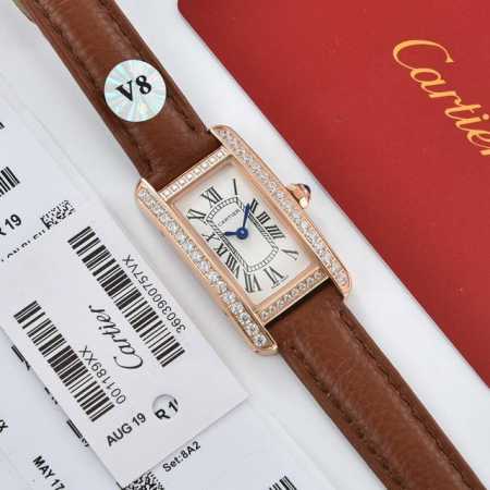 白 金 钻30 V8台湾厂卡地亚-美国坦克-Cartier Tank Am ricaine腕表 小号表款 三码合一 采用蓝宝水石晶镜面 瑞士石英机芯 原版开模 - 点击图像关闭