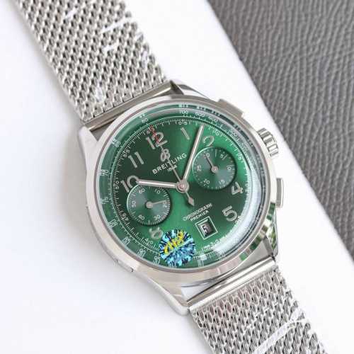 Tw新品百年灵璞雅b01计时腕表premier B01 Chronograph 吴彦祖同款 材质： 316L精钢 直径： 42毫米 厚度： 13.65毫米 表镜