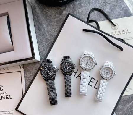 出货实拍所见即所得～ Chanel J12 33Mm38Mm银数字银针石英款 - 点击图像关闭
