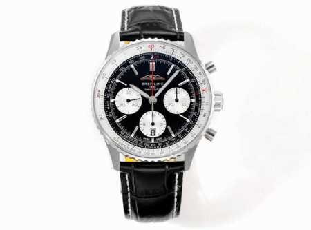 Bls出品：百年灵全新航空计时腕表 Navitimer 问世70周年，百年灵以大胆色彩焕新演绎经典腕表。尺寸43Mm，迭代款无疑是地道的航空计时腕表，带有环形飞 - 点击图像关闭