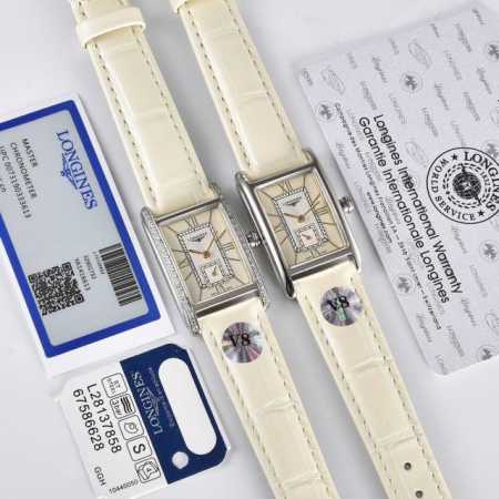 白 金 钻202022新款首发 浪琴-Longines 黛绰维纳系列 三码合一 漆绘罗马数字及时标 蓝钢指针 高端配置 搭配精准石英机芯 拱形镀膜玻璃 316精 - 点击图像关闭