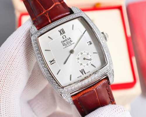 Omega 欧米伽潮男潮流新品男士全满钻壕镶腕表搭载全自动8S63亚洲全自动进口机械机芯904L精钢表壳 意大利小牛皮表带 超清高强度宝石镜面，品质保证 白领