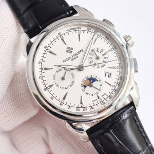 Sj出品 白壳 金壳 Pp 百达翡丽 Patek Philippe Mr2 复杂功能腕表，典雅高贵，搭配进口9100机芯 零返修 功能 24小时,星期，星辰，月