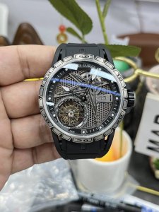 Bbr罗杰杜彼V5版陀飞轮王者系列Rd505Sq镂空一体陀飞轮机芯47Mm尺寸