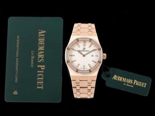 Audemars Piguet爱彼 皇家橡树系列67651Or女士石英腕表～闪耀登场！女神百搭款，闪闪惹人爱！ App购入正品拆解开模，全程Cnc打磨，多次校对