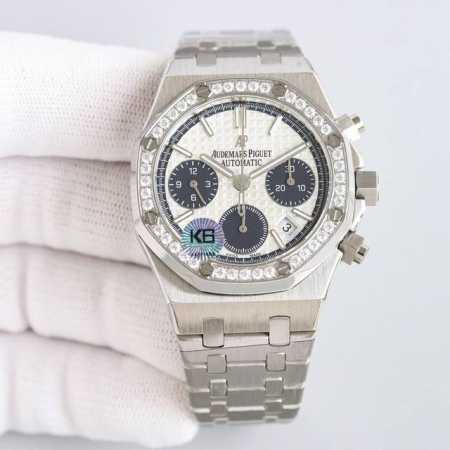 白钢 玫瑰金 带钻加100 热门爱彼audemars Piguet 目前最高机械机芯版本正品是机械！机械！不要花冤枉钱买了个石英！ Ap皇家橡树系列计时腕表、真 - 点击图像关闭