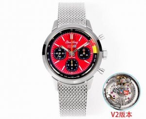 Bls新品 V2系列独家B01自动上铉机械机芯 百年灵 B01计时腕表 折叠扣 Top Time系列 彩色计时 Navitimer 百年灵以大胆色彩焕新演绎经典