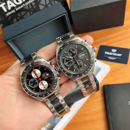 重磅！新款到货！Tagheuer,泰格豪雅F1系列机械计时码表，搭配精钢或陶瓷固定测速表圈，316精钢拉丝表壳，44Mm直径，蓝宝石防炫镜面，超强夜光指针，搭载 - 点击图像关闭