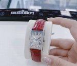 Dolcevita 黛卓维纳系列，长方形形状，精钢材质，搭配抗磨损合成蓝宝石，尺寸大约：23Mmx37Mm，生活防水30米，表壳镶上了46颗顶级If-Vvs级美