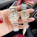 Longines 浪琴、博雅系列__情侣款蓝宝石镜面直径：38Mm 28Mm进口石英机芯 天然贝壳表盘 904L钢 ！