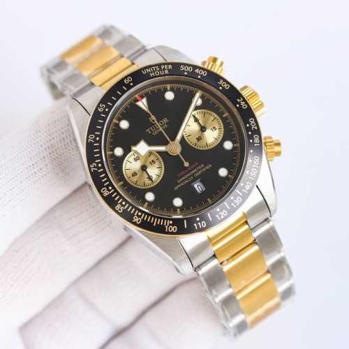 Sj出品 白壳 金 黑 Tudor 帝舵 碧湾计时型 Mr2 Black Bay Chrono 精钢款腕表！碧湾系列 细致刻画表盘完美对称，纹路清晰、提升质感与