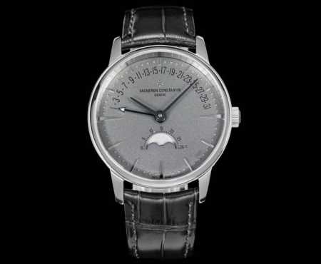 全新升级版Vacheron Constantin 经典之美品鉴江诗丹顿传承逆跳日历款腕表 型号40 00R-B329。盘面设计独树一帜，功能简单实用。采用自制C - 点击图像关闭