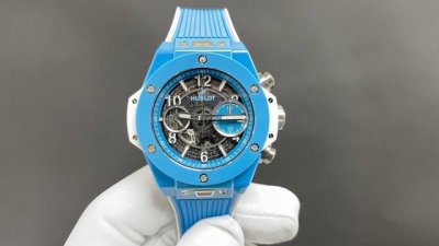 今日推荐 宇舶 陶瓷之王 蒂芙尼蓝 42Mm 1280计时机 顶级品质 出货实拍图！出货实拍