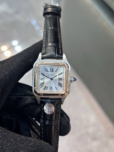独家实拍图 卡地亚杜蒙系列，瑞士石英机芯 Cartier Dumont Battery Watch，Swiss Movement