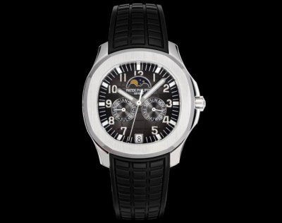 统一价： 雷王百达翡丽5261R-001最新款笑脸手雷男女通用！ 百达翡丽Aquanaut系列推出首款新增便捷实用的复杂功能腕表5261R，再度绽放休闲优雅魅力