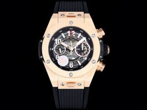 白 金黑 Zf 宇舶 恒宝 Hublot 英勇无畏，拳拳出击，简称“Hub”“恒宝”，Bigbang大爆炸 素材料计时码表v2版表壳采用进口316精钢材料 设计