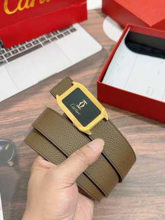 特 卡地亚专柜同步原单品质进口小牛皮革！宽度：3.5Cm。 - 点击图像关闭