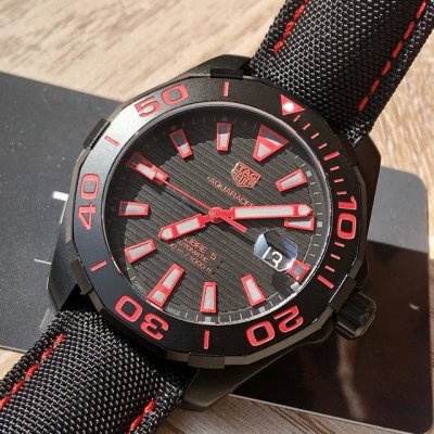 新款高颜值有货，Original Tagheuer,泰格豪雅竞潜系列16500。 ~43Mm表径，蓝宝石镜面，超强夜光指针，原装瑞士机芯，支持拆机，超高难度精钢