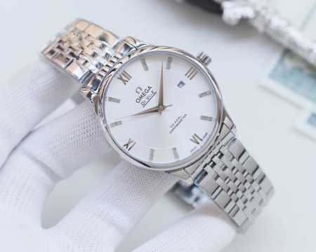 金壳+20钢带20 品牌：欧米茄-Omega 类型：男士腕表 壳套：顶级版316精钢L 表带：进口小牛皮表带 316L精钢表带 机芯：全自动机械机芯 镜面：矿物 - 点击图像关闭