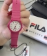Fila斐乐 谁能拒绝这么嫩的玫粉色！Fila这块手表拿到手直接惊了 硅胶表带软乎乎的，戴一天都不闷汗，表盘数字清晰到早八赶课瞥一眼就知道时间~