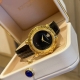 白 金 新款 范思哲 Versace Greca Twist 系列，表径35Mm，浮雕艺术、层次空间，希腊回纹布满顶圈和表圈内圈，浮雕设计突显镂空视觉，仿佛步入