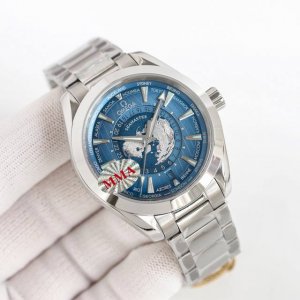 Sj出品 胶带 钢带 电镀圈+50 Mma 欧米茄 Omega 海马系列 Jr2 海马世界时220.92.43.22.99.001 1:表壳 正品模版开模与正品