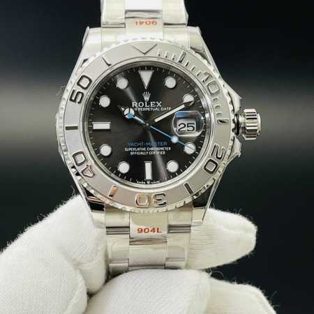 Dr Factory墙裂推荐 V2升级版 市场最高版本 Rolex劳.力士yacht-Master超级进口904L游艇40毫米系列 1表带和表壳均为进口904钢 - 点击图像关闭