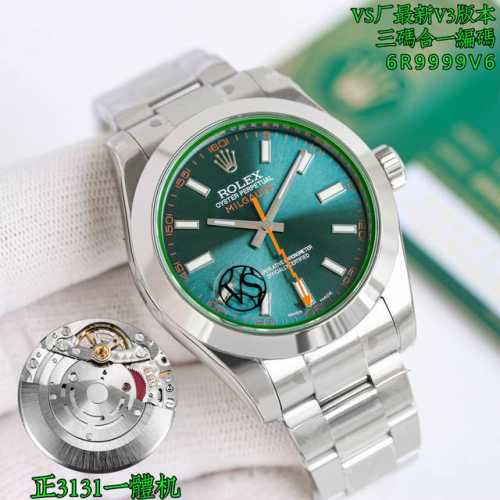 sj出品 Vs日志“闪电”Vs厂，Rolex 劳力士 Milgauss系列 Mk1 三码合一，附带Nfc感应！品质保证！116400闪电针 绿玻璃904L最高版