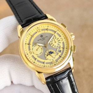 白 金 大厂品质，高端系列！新款 百达翡丽复杂功能计时系列上市 Patek Philippe 贵族的艺术品！ 升级版改进：壳身比旧版本更薄、玻璃升级耐磨抗摔、比