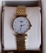 浪琴 Longines 浪琴表嘉岚系列 L4.209.1.97.8 石英机芯 红色pvd镀金 24 Mm 、现3640#时尚精致女表