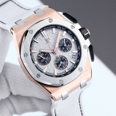 统一价： Ls .Factory 爱彼 Audemars piguet 皇家橡树离岸型26420 全新升级版 1、新开模43 毫米表壳 市场版本44毫米，是套用