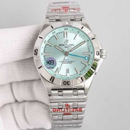 统一价 百年灵breitling，机械计时系列a32398101M1A1！ Chronomat Automatic Gmt 40 重磅来袭！ 1这款双时区腕表盘 - 点击图像关闭