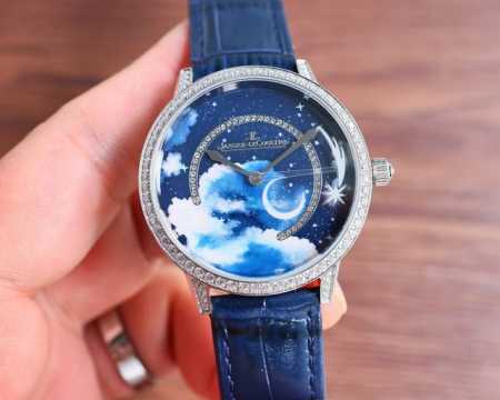 Jl出品 白壳 金壳 Jl Factory 新表发布 会动的流星 最佳女表-积家 Jl 约会系列 Kf1 流星腕表珍稀工艺款，采用先进3D技术打印繁星与弯月，再 - 点击图像关闭