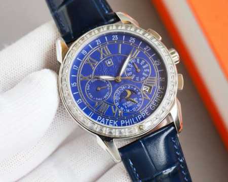 白壳 ，金壳 百达翡丽Patek Philippe惊艳登场，41毫米的表径适配大众男性手寸，非常商务可亦休闲。视觉冲击力强，令人过目不忘，实物质感更加优美。 1 - 点击图像关闭